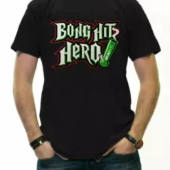 Bewild Pothead And Stoner Tees - Bong Hit Hero T-Shirt Cool Funny & Offensive