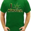 Bewild Pothead & Stoner Tees - I Love Marijuana T-Shirt