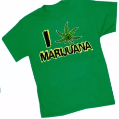 Bewild Pothead & Stoner Tees - I Love Marijuana T-Shirt