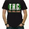 Bewild Pothead & Stoner Tees - THC Toke Hold Cough T-Shirt