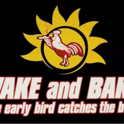 Bewild Cool Funny & Offensive Pothead & Stoner Tees - Wake & Bake T-Shirt