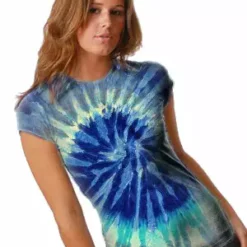 Bewild Premium Hand Made Tie Dye T-Shirts - Blue Prism Tie Dye T-Shirt
