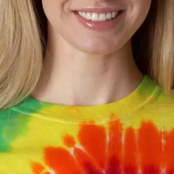 Bewild Tie Dye Tops Premium Hand Made Tie Dye T-Shirts - Rainbow Swirl