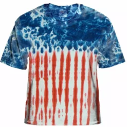 Bewild Premium Hand Made Tie Dye T-Shirts - U.S.A. Flag Tie Dye T-Shirt Tie Dye Tops