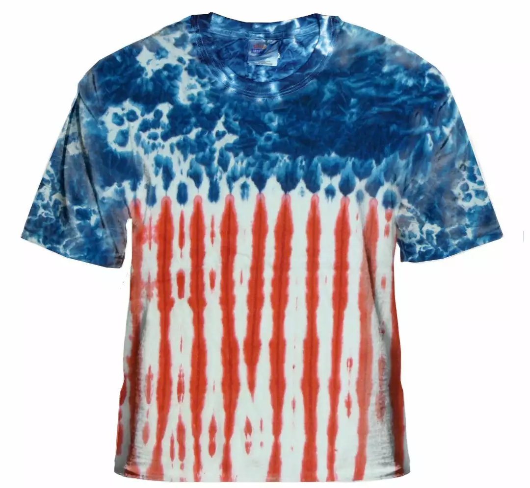 Bewild Premium Hand Made Tie Dye T-Shirts - U.S.A. Flag Tie Dye T-Shirt Tie Dye Tops 4 Bewild Premium Hand Made Tie Dye T-Shirts - U.S.A. Flag Tie Dye T-Shirt Tie Dye Tops