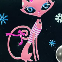 Bewild Pretty Pink Kitty Genuine Leather Chain Wallet Wallets & Chains