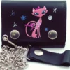 Bewild Pretty Pink Kitty Genuine Leather Chain Wallet Wallets & Chains