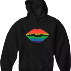 Bewild Pride Rainbow Kiss Adult Hoodie
