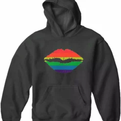 Bewild Pride Rainbow Kiss Adult Hoodie