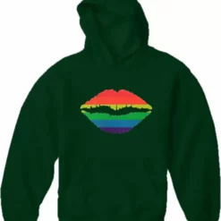 Bewild Pride Rainbow Kiss Adult Hoodie