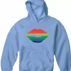 Bewild Pride Rainbow Kiss Adult Hoodie