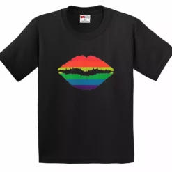 Bewild Say It Loud Pride Rainbow Kiss Men's T-Shirt