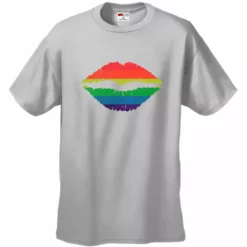 Bewild Say It Loud Pride Rainbow Kiss Men's T-Shirt