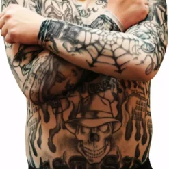 Bewild Illusion Tattoos Men's Full Body Tattoo Shirt - Prison Ink Full Body Tattoo Shirt 19 Bewild Illusion Tattoos Men's Full Body Tattoo Shirt - Prison Ink Full Body Tattoo Shirt