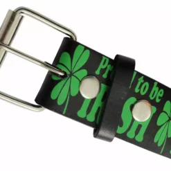 Bewild Proud To Be Irish Black Leather Belt Accessories 9 Bewild Proud To Be Irish Black Leather Belt Accessories
