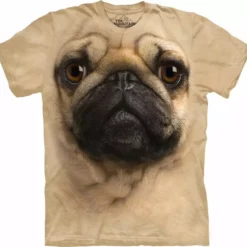 Bewild The Mountain Apparel Pug Big Face Men's T-Shirt 12 Bewild The Mountain Apparel Pug Big Face Men's T-Shirt