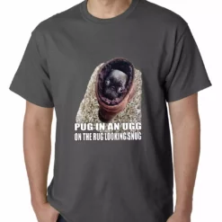 Bewild Pug In An Ugg On A Rug Looking Snug Mens T-shirt Cool Funny & Offensive 16 Bewild Pug In An Ugg On A Rug Looking Snug Mens T-shirt Cool Funny & Offensive