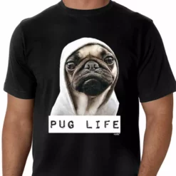 Bewild Cool Funny & Offensive Pug Life Men's T-Shirt