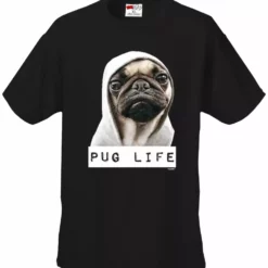 Bewild Cool Funny & Offensive Pug Life Men's T-Shirt