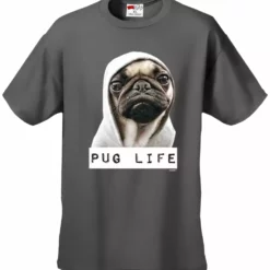 Bewild Cool Funny & Offensive Pug Life Men's T-Shirt