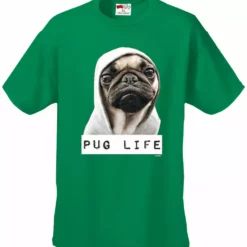 Bewild Cool Funny & Offensive Pug Life Men's T-Shirt