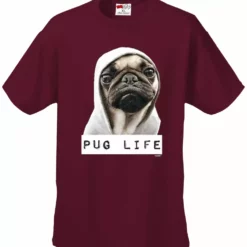 Bewild Cool Funny & Offensive Pug Life Men's T-Shirt