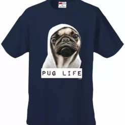 Bewild Cool Funny & Offensive Pug Life Men's T-Shirt
