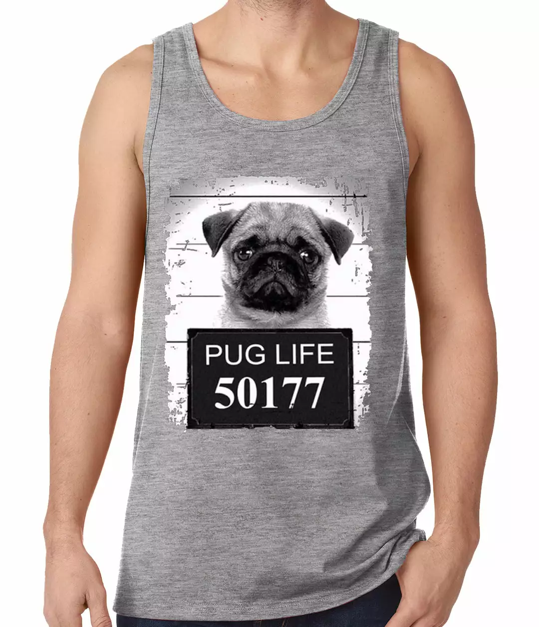 Bewild Mug Shot Pug Life Funny Tank Top 6 Bewild Mug Shot Pug Life Funny Tank Top
