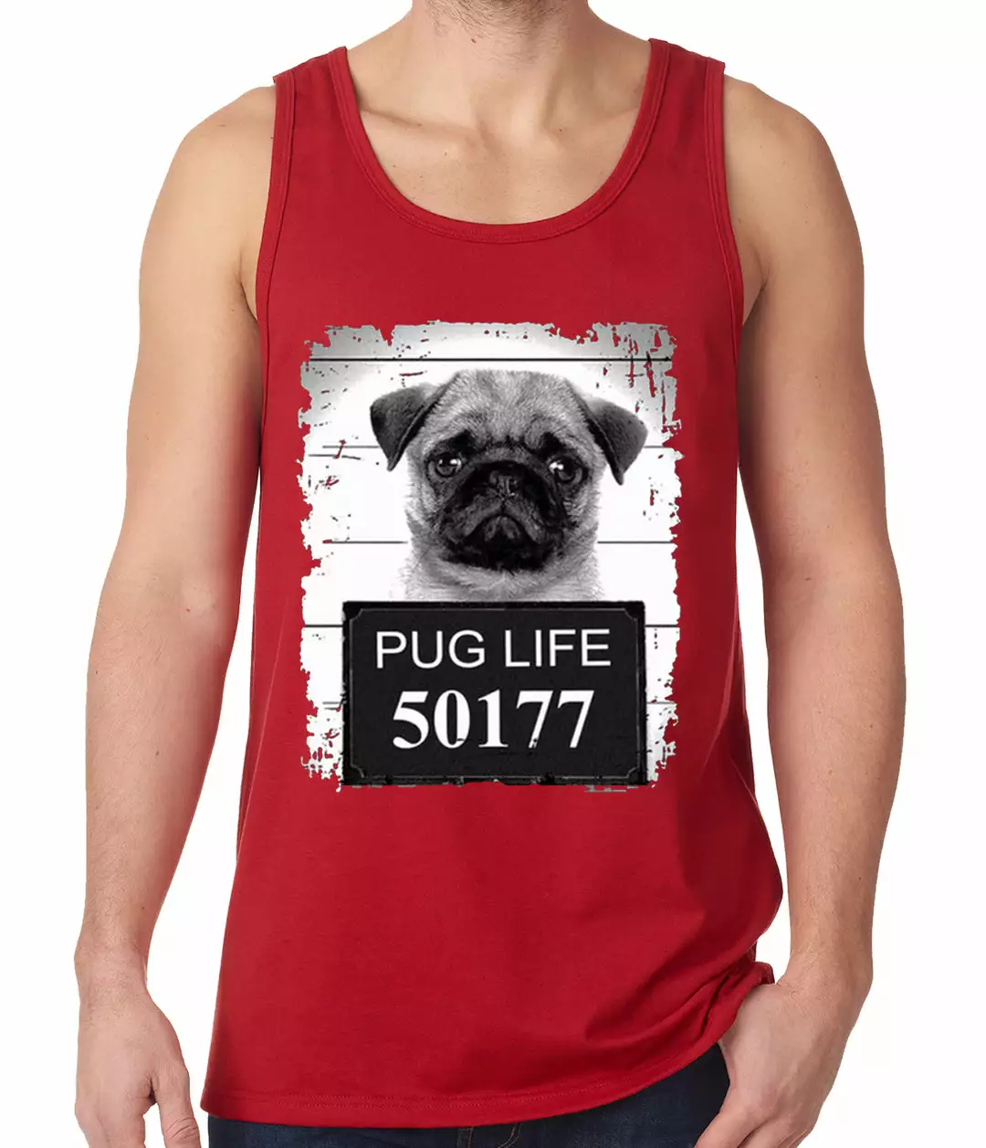 Bewild Mug Shot Pug Life Funny Tank Top 8 Bewild Mug Shot Pug Life Funny Tank Top