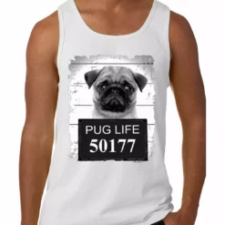 Bewild Mug Shot Pug Life Funny Tank Top 16 Bewild Mug Shot Pug Life Funny Tank Top