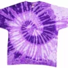 Bewild Tie Dye Tops Purple And White Tie Dye T-Shirt