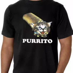 Bewild Purrito Men's T-Shirt Cool Funny & Offensive