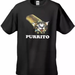 Bewild Purrito Men's T-Shirt Cool Funny & Offensive