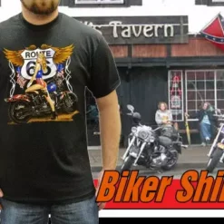 Bewild Biker Shirts - "Route 66 Pin Up" Biker Shirt 17 Bewild Biker Shirts -