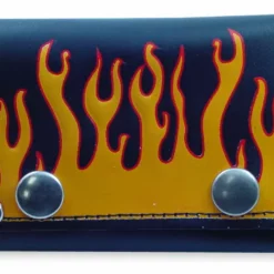 Bewild Raging Flames Genuine Leather Chain Wallet