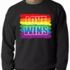 Bewild Rainbow Love Wins Gay Marriage Equality Adult Crewneck 1 Bewild Rainbow Love Wins Gay Marriage Equality Adult Crewneck