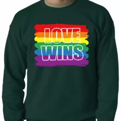 Bewild Rainbow Love Wins Gay Marriage Equality Adult Crewneck 10 Bewild Rainbow Love Wins Gay Marriage Equality Adult Crewneck