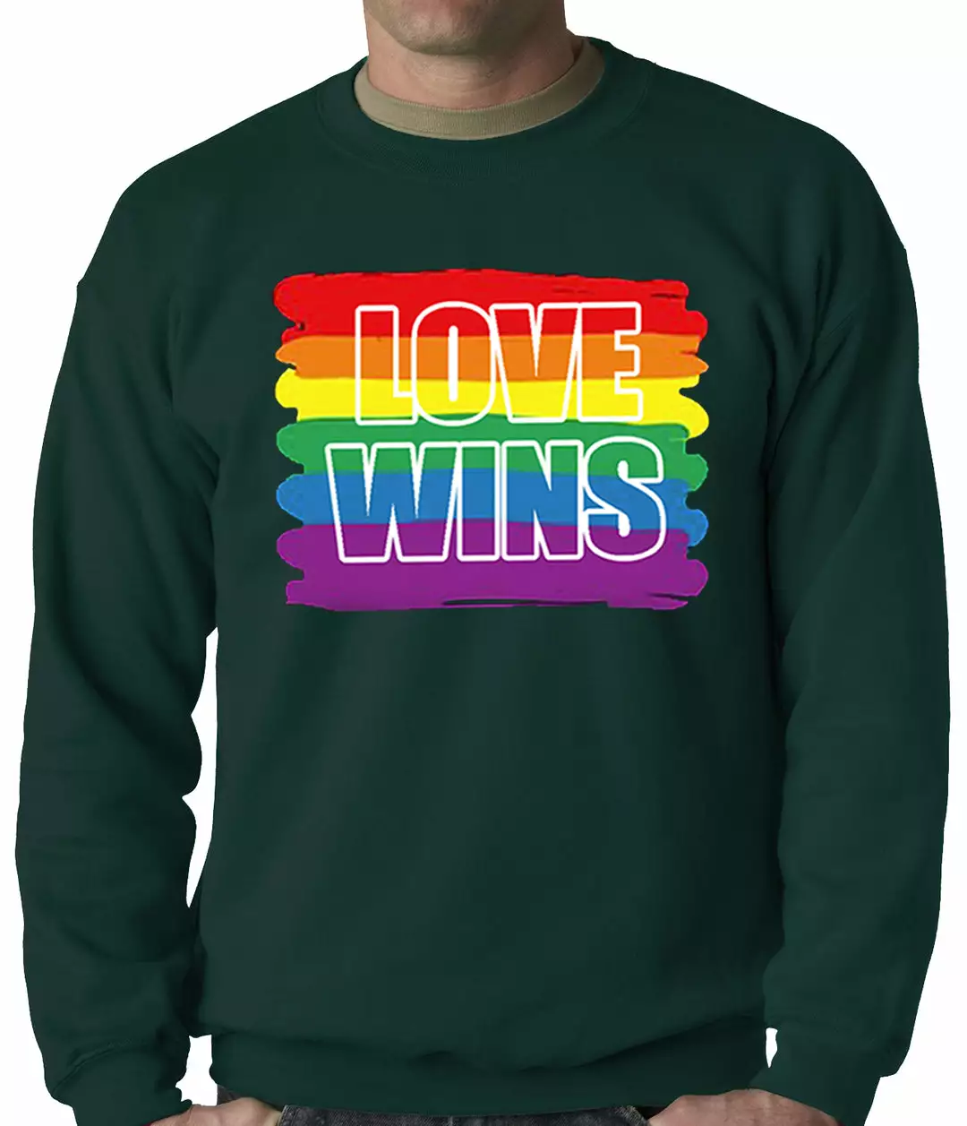 Bewild Rainbow Love Wins Gay Marriage Equality Adult Crewneck 4 Bewild Rainbow Love Wins Gay Marriage Equality Adult Crewneck