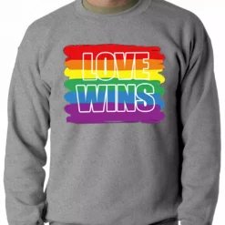 Bewild Rainbow Love Wins Gay Marriage Equality Adult Crewneck 11 Bewild Rainbow Love Wins Gay Marriage Equality Adult Crewneck
