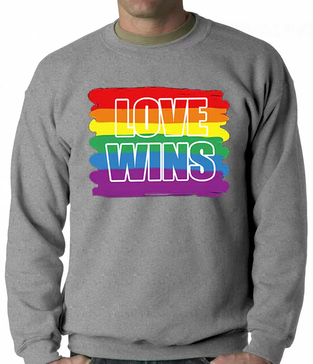 Bewild Rainbow Love Wins Gay Marriage Equality Adult Crewneck 5 Bewild Rainbow Love Wins Gay Marriage Equality Adult Crewneck