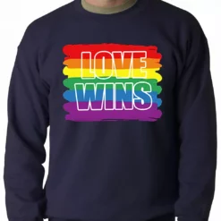 Bewild Rainbow Love Wins Gay Marriage Equality Adult Crewneck 13 Bewild Rainbow Love Wins Gay Marriage Equality Adult Crewneck