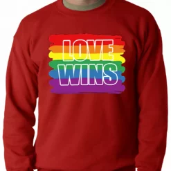 Bewild Rainbow Love Wins Gay Marriage Equality Adult Crewneck 14 Bewild Rainbow Love Wins Gay Marriage Equality Adult Crewneck