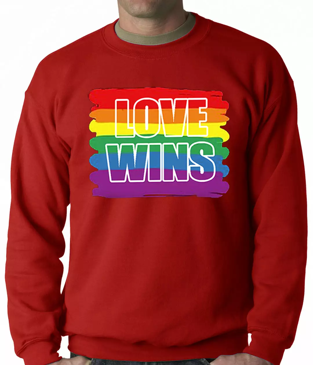 Bewild Rainbow Love Wins Gay Marriage Equality Adult Crewneck 8 Bewild Rainbow Love Wins Gay Marriage Equality Adult Crewneck