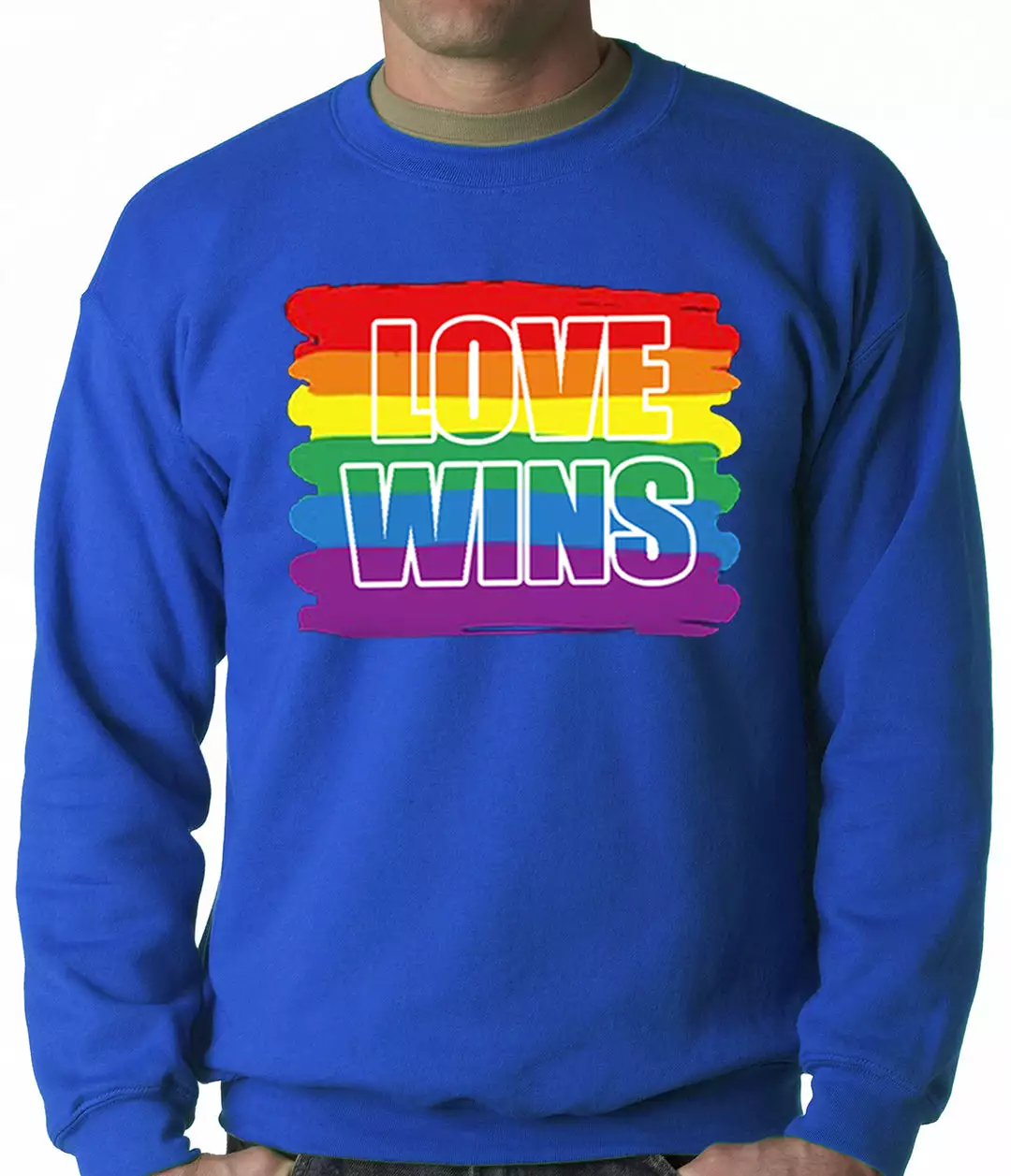 Bewild Rainbow Love Wins Gay Marriage Equality Adult Crewneck 9 Bewild Rainbow Love Wins Gay Marriage Equality Adult Crewneck