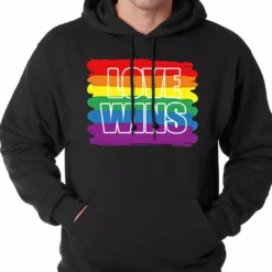 Bewild Rainbow Love Wins Gay Marriage Equality Adult Hoodie