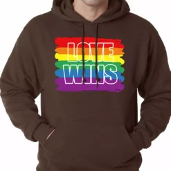 Bewild Rainbow Love Wins Gay Marriage Equality Adult Hoodie