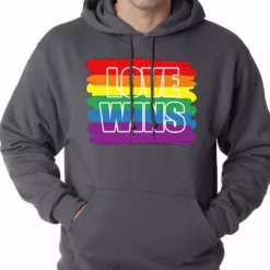 Bewild Rainbow Love Wins Gay Marriage Equality Adult Hoodie