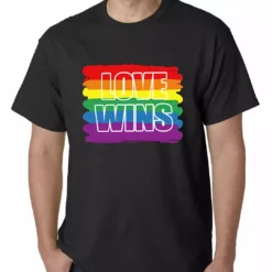 Bewild Rainbow Love Wins Gay Marriage Equality Mens T-shirt