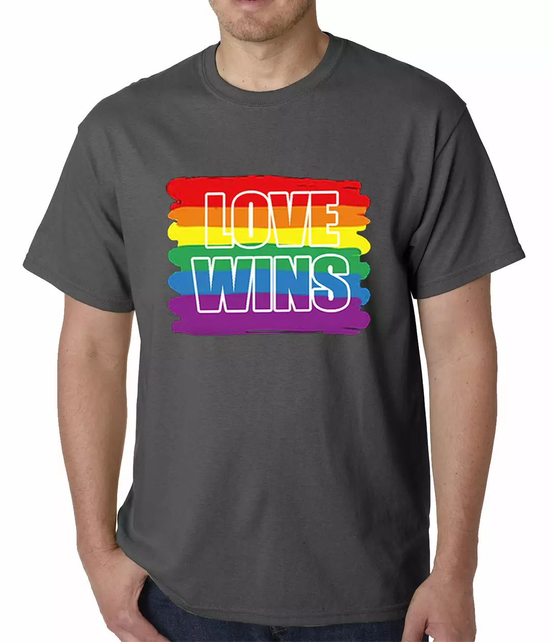 Bewild Rainbow Love Wins Gay Marriage Equality Mens T-shirt 4 Bewild Rainbow Love Wins Gay Marriage Equality Mens T-shirt