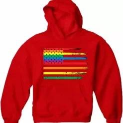 Bewild Rainbow Pride American Vintage Flag Adult Hoodie